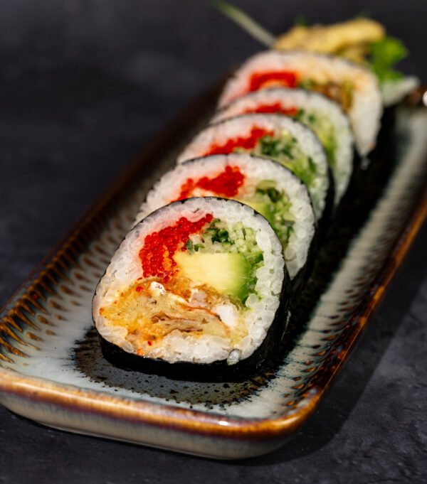 Futomaki z krabem w tempurze